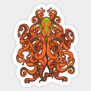 Alien Octopus Sticker